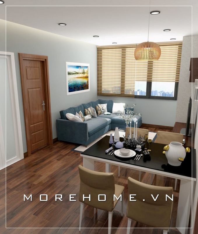 Ghế sofa êm ái mang lại cảm giác dễ chịu khi bước chân vào không gian của căn phòng.