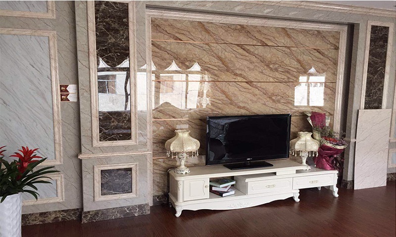 Đá nhân tạo ốp phòng khách