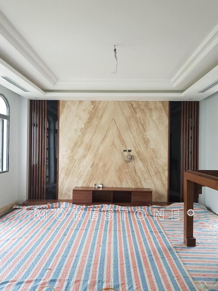 Đá nhân tạo ốp phòng khách